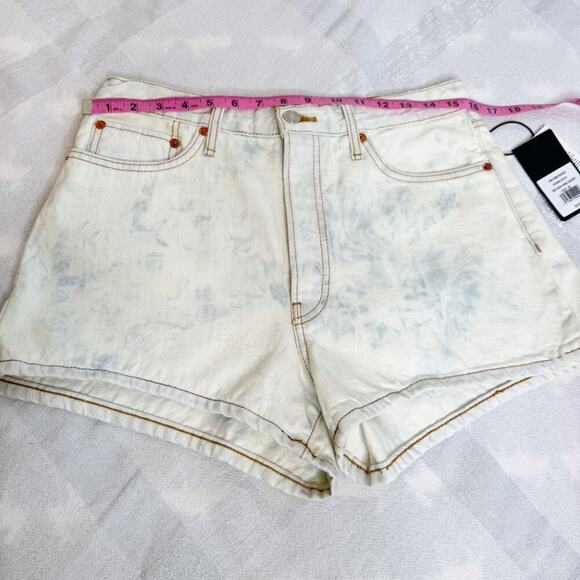 RE/DONE 70s High Rise Short – Sunbleach Vintage-Fade Denim Size 26 NWT - Picture 7 of 16